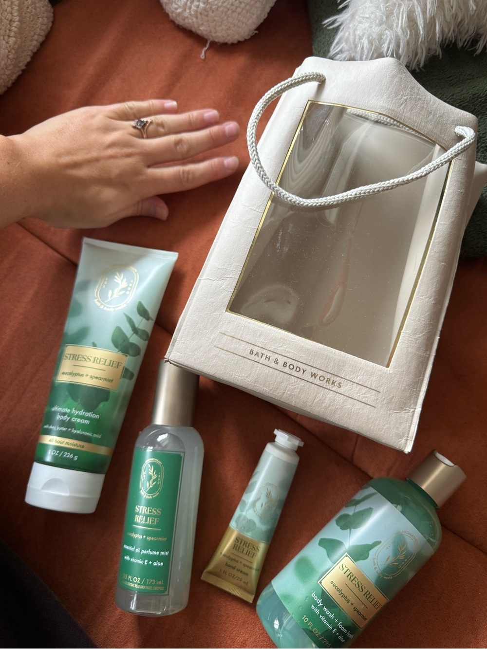 🌿 Bath + Body Works Stress Relief Gift Bag